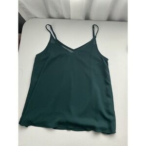 Sophie Rue Green‎ Sleeveless V Neck Cami Tank Top Blouse Size S